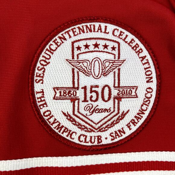 Nike The Olympic Club Track Jacket Adult Small Red Golf Course 150 Years PGA - Picture 3 of 9